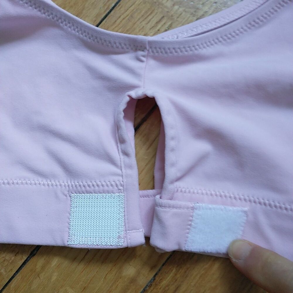 Masthead Surgical Bra L Elizabeth Pink Style 042 Front Closure Adjustable - Picture 5 of 9